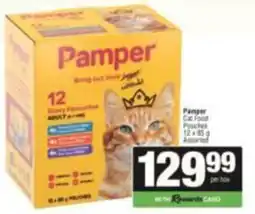 SuperSpar Pamper Cat Food Pouches Assorted offer