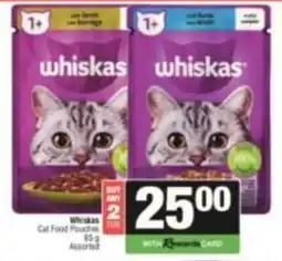 SuperSpar Whiskas Cat Food Pouches Assorted offer