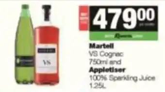 Martell VS Cognac and Appletiser