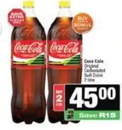 Spar Coca cola - original carbonated soft drink offer