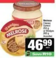 Spar Melrose - cheese spread or wedges offer