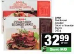 Spar Spar - beechwood smoked diced or shoulder bacon offer