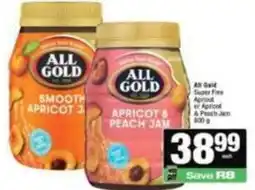 Spar All gold - apricot & peach jam offer