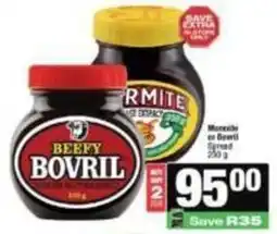 Spar Beefy bovril or marmite yeast extract offer