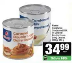 Spar Clover - caramel double cream dairy dessert offer