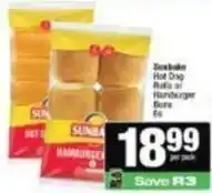 Spar Hot dog rolls or hamburger buns offer