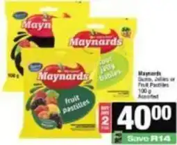 Spar Gums, jellies or fruit pastilles offer