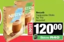 Spar Nescafé - cappuccino sticks offer