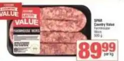 Spar Spar - farmhouse wors offer