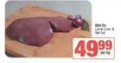 Spar Dell - lamb liver & net fat offer