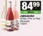 SuperSpar Jakkalsvlei white, pink or red moscato offer