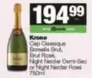 SuperSpar Krone - cap classique, boremis brut, brut rose, night nectar demi-sec or night nectar rosé offer