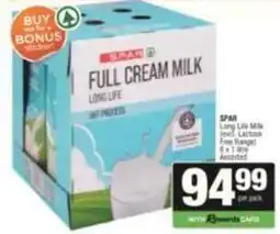 SuperSpar Spar - full cream milk long life offer