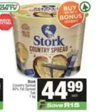 SuperSpar Stork - country spread 40% fat spread offer