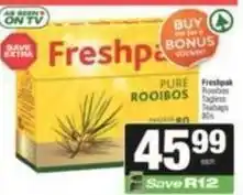 SuperSpar Freshpak - pure rooibos teabags offer