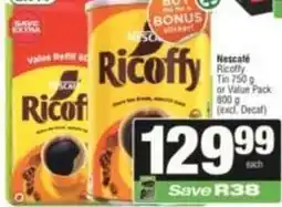 SuperSpar Ricoffy - tin offer