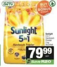 SuperSpar Sunlight - 5 in 1 handwash powder offer