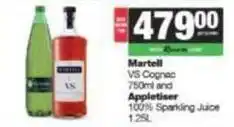 SuperSpar Vs cognac and appletiser 100% sparkling juice offer