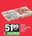 SuperSpar Spar - pork sausages offer