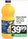 SuperSpar Clover - 100% fruit juice blend offer