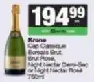 SuperSpar Krone - cap classique, boreals brut, brut rose, night nectar demi-sec or night nectar rose offer