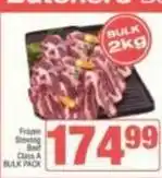 SuperSpar Frozen stewing beef class a offer