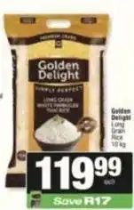 SuperSpar Golden delight - long grain white parboiled thai rice offer
