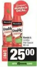 SuperSpar Nando's - umlilo hot sauce offer