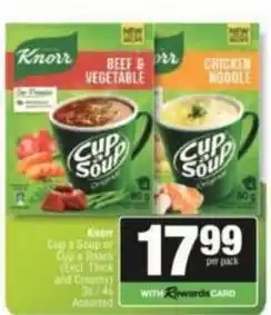 SuperSpar Knorr - cup a soup or cup a snack offer