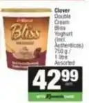SuperSpar Clover - double cream bliss yoghurt offer