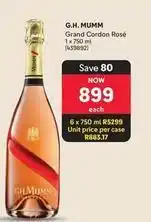Makro Mumm - grand cordon rosé 1 x 750 ml (439892) offer