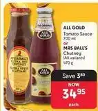 Makro All gold - tomato sauce or chutney offer