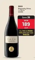 Makro Raka - biography shiraz 1 x 750 ml (63089) offer