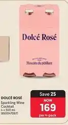 Makro Dolce rosé sparkling wine cocktail offer