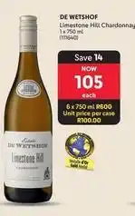 Makro Limestone hill chardonnay 1 x 750 ml (111640) offer