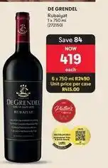 Makro De grendel - rubaiyat 1 x 750 ml (272150) offer