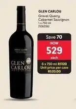 Makro Glen carlou - gravel quarry cabernet sauvignon 1 x 750 ml (106356) offer