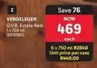 Makro Vergelegen - g.v.b. estate red 1 x 750 ml (2613962) offer