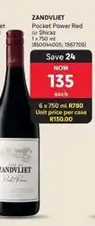 Makro Pocket power red or shiraz 1 x 750 ml (850044005 1967706) offer