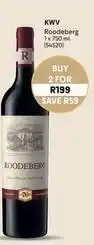Makro Kwv - roodeberg 1 x 750 ml (54520) offer