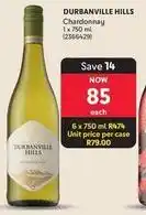 Makro Durbanville hills - chardonnay 1 x 750 ml (2366429) offer