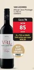 Makro Van loveren - african java pinotage 1 x 750 ml (2589834) offer