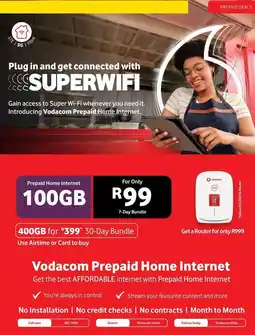 Makro Vodacom - prepaid home internet offer
