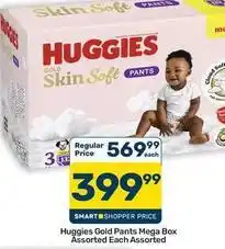 Pick n Pay Hypermarket Huggies - gold skin soft pants offer
