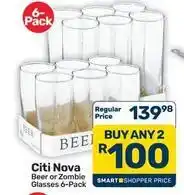 Pick n Pay Hypermarket Beer or zombie glasses offer