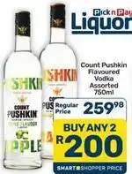 Pick n Pay Hypermarket Pushkin - count flavoured vodka offer