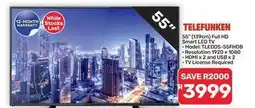 Pick n Pay Hypermarket Telefunken - 55 (139cm) full hd smart led tv offer