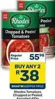 Pick n Pay Hypermarket Rhodes - tomatoes chopped or peeled offer