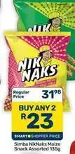 Pick n Pay Hypermarket Simba - niknaks maize snack offer