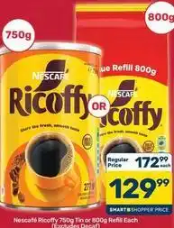 Pick n Pay Hypermarket Nescafé - ricoffy tin or refill offer